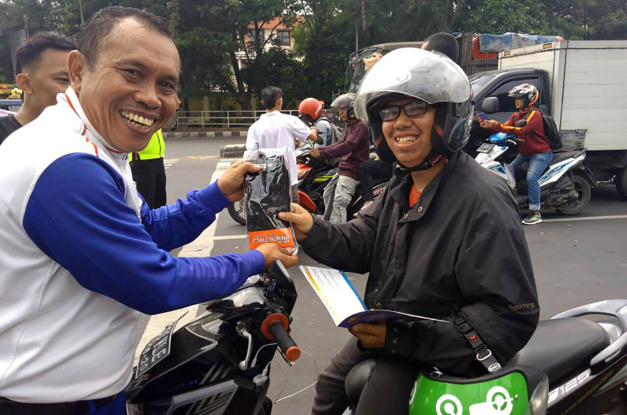 Kampanye Berkendara Aman, Wahana Aksi Turun Ke Jalan