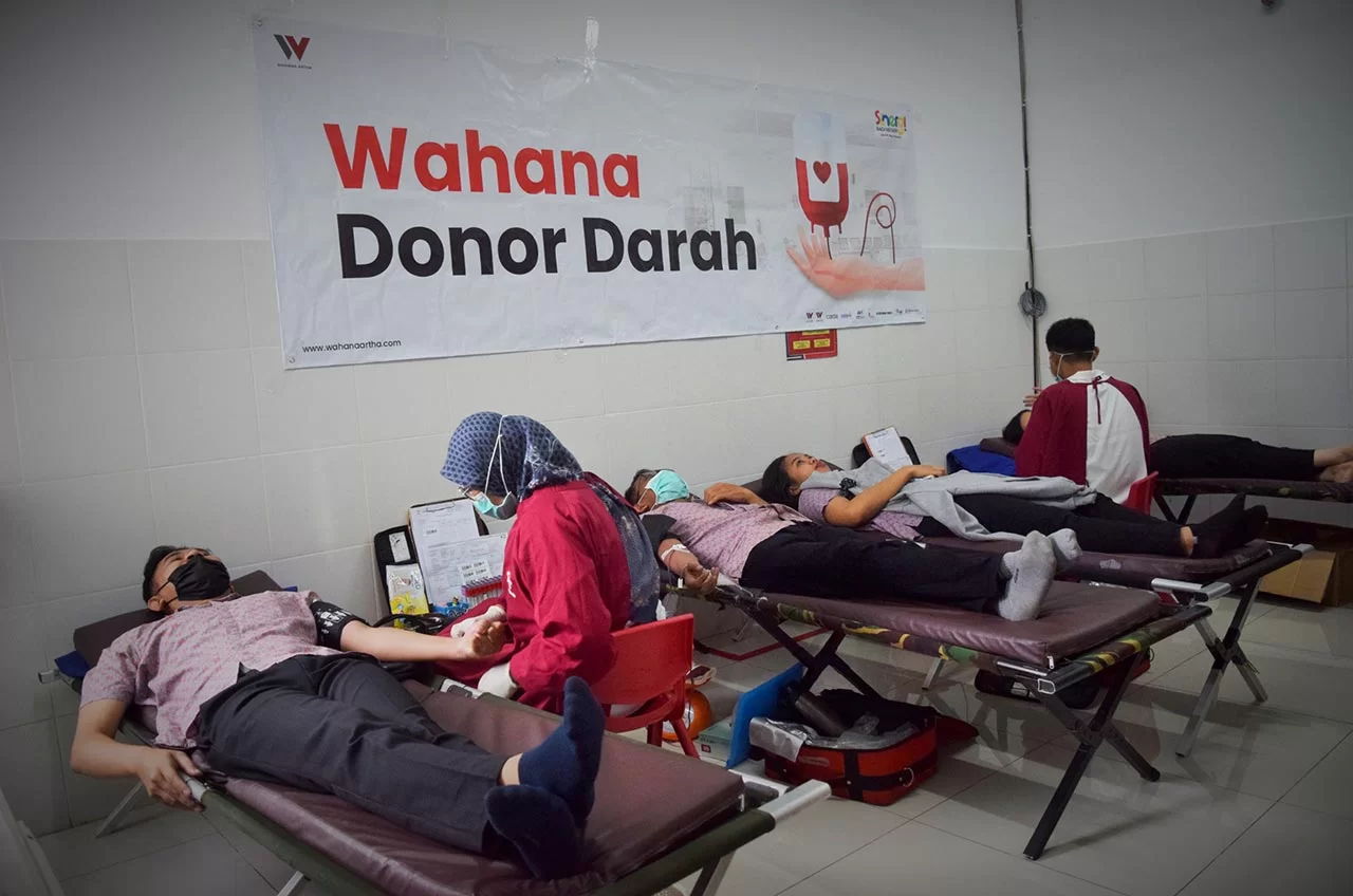 Songsong HUT Ke-52, Lebih Dari Seratus Orang Ikut Donor Darah Wahana Artha Group
