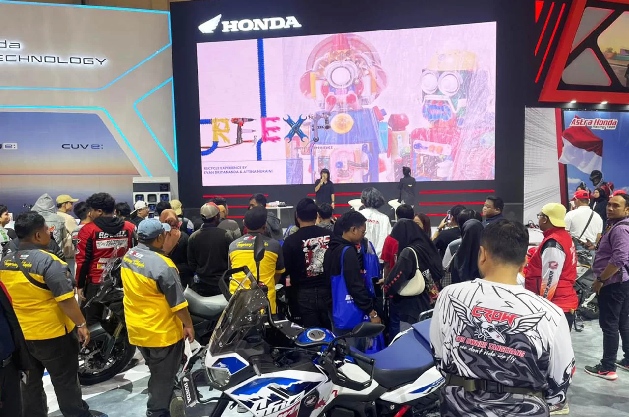 Puluhan Bikers Rolling City Ke IMOS 2024, Intip Megahnya Booth Honda Sambil Workshop Safety Riding