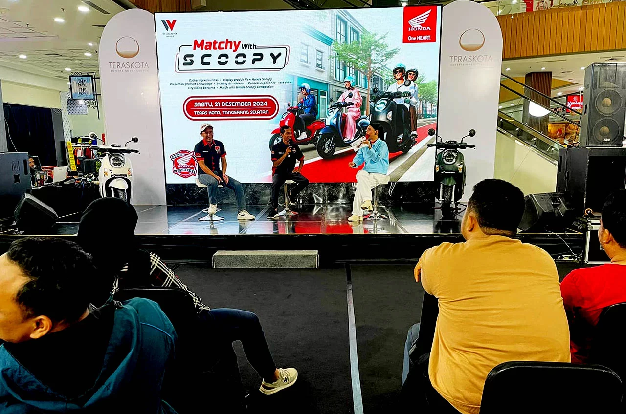 Komunitas Jajal New Honda Scoopy ‘Totally Unique’, Rolling City Sembari Bedah Teknologi