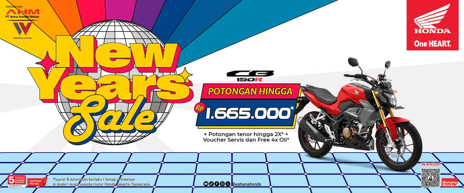 Promo Honda CB150R Periode Januari 2024