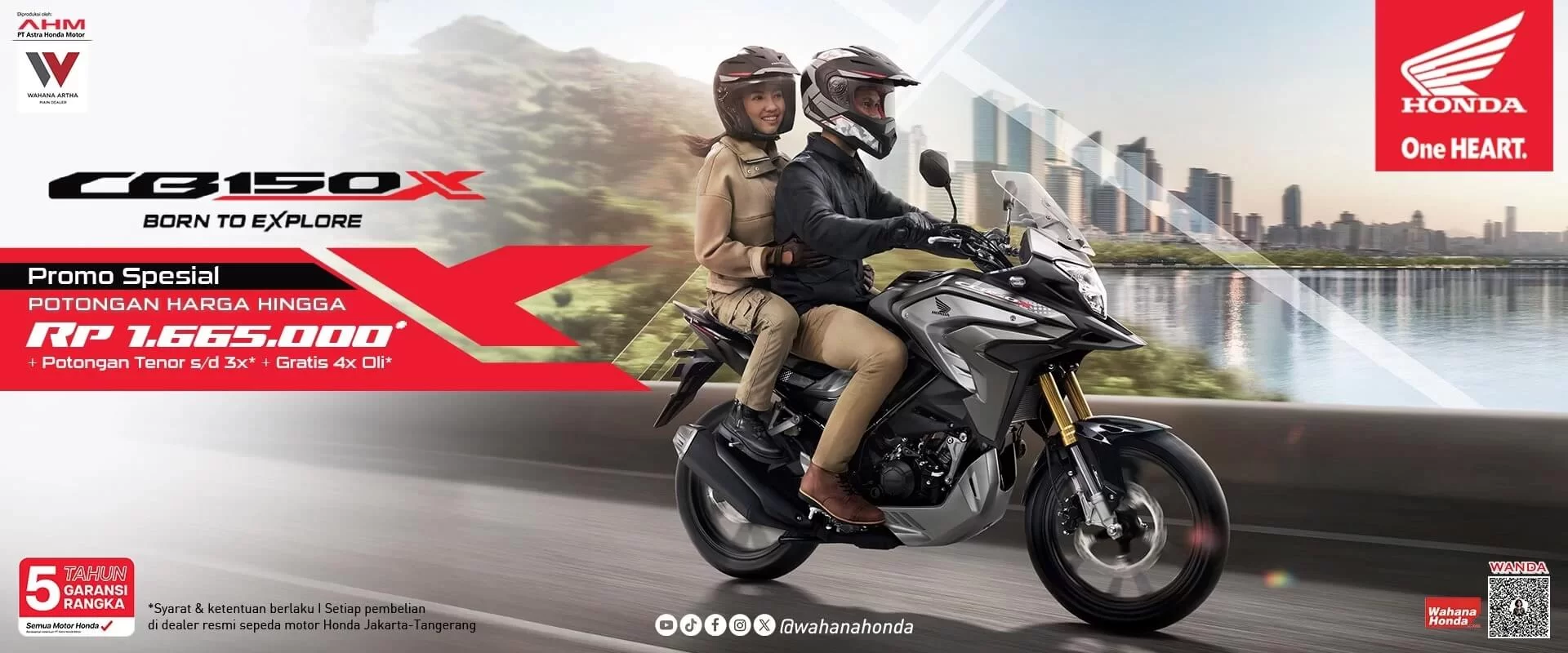 Honda CB150X Periode Mei 2024 | Wahana Honda