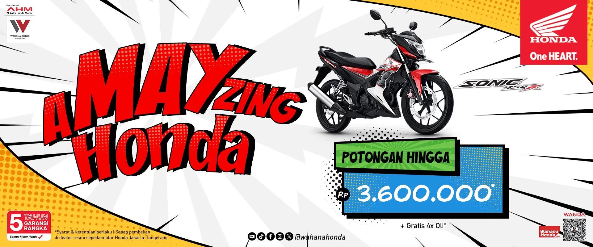 Honda Sonic Periode Mei 2024