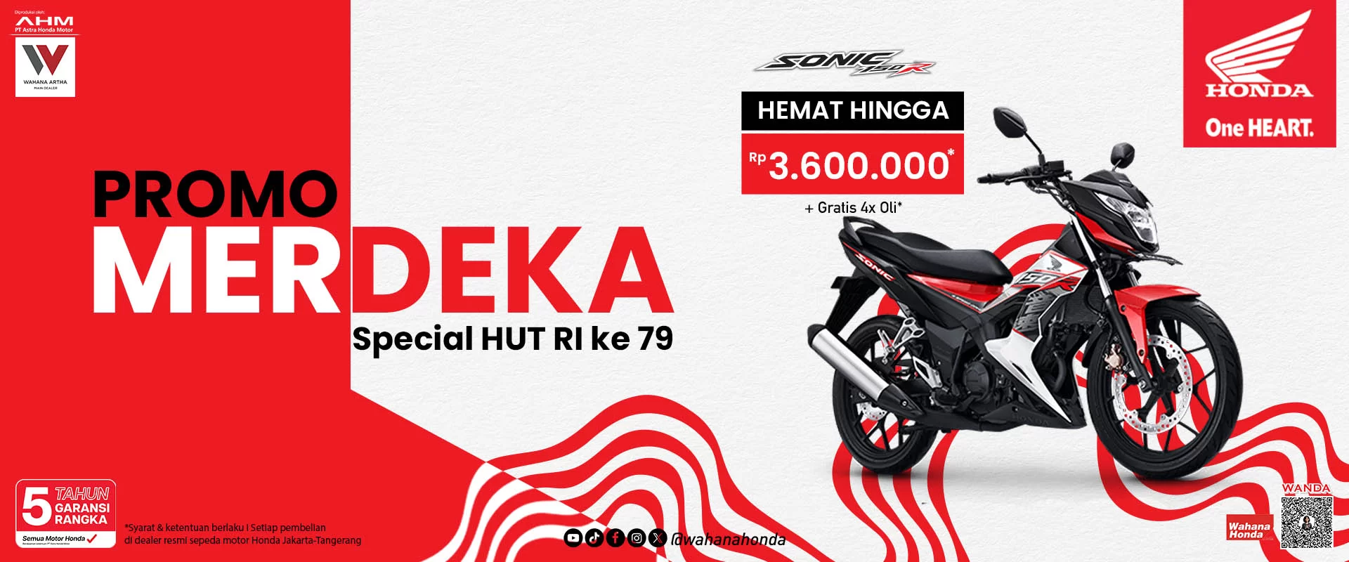 Honda Sonic Periode Agustus 2024