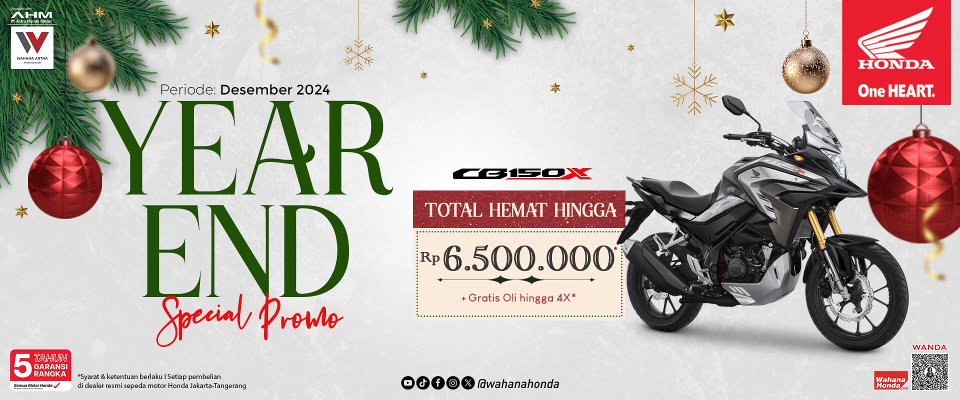 Honda CB150X Periode Desember 2024