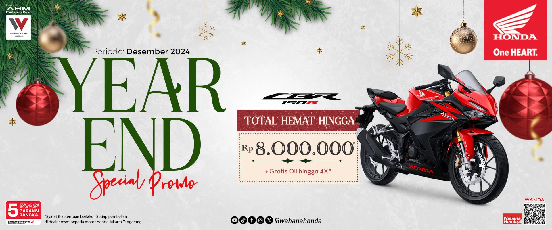 Honda CBR150R Periode Desember 2024