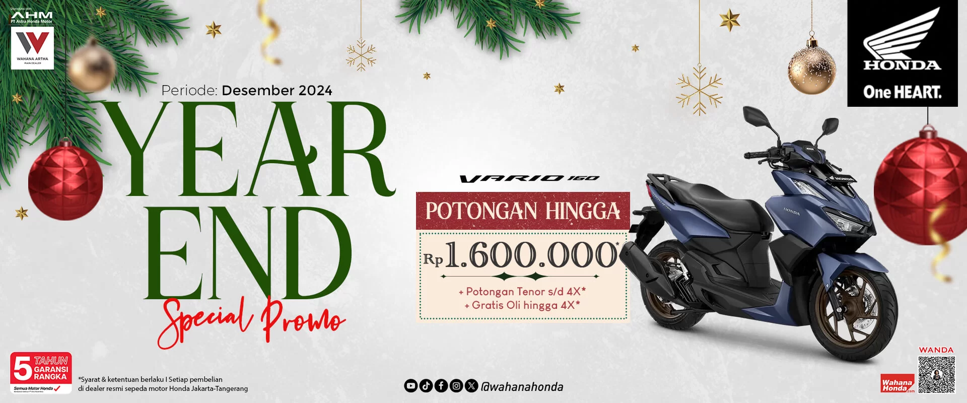 Honda Vario 160 Periode Desember 2024