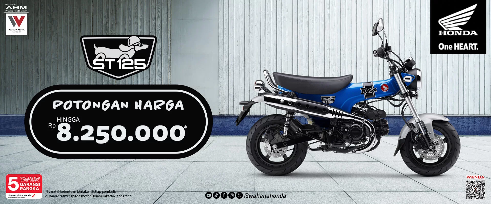 Honda ST125 Dax Periode Desember 2024