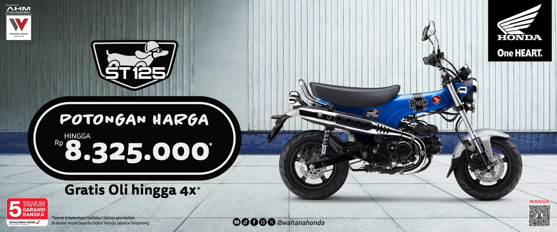 Honda ST125 Dax Periode Januari 2025