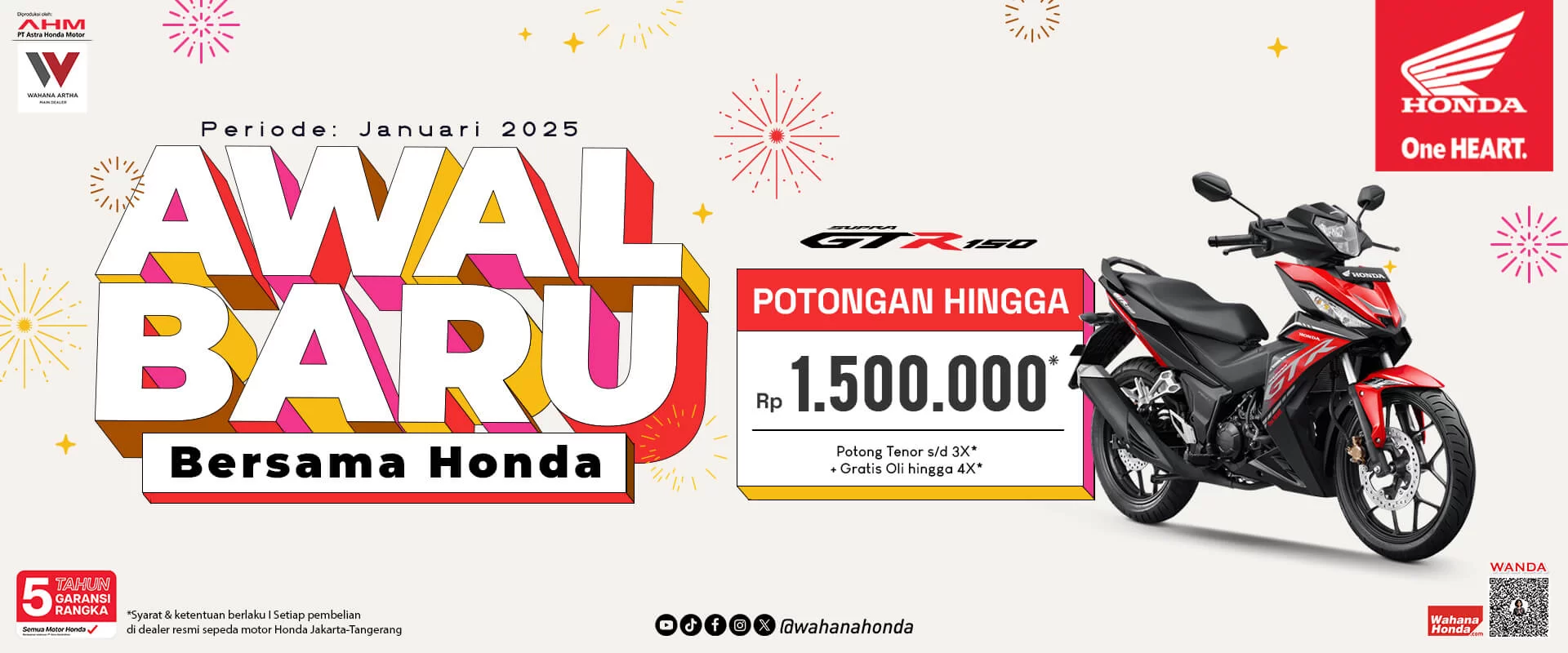 Honda Supra GTR 150 Periode Januari 2025