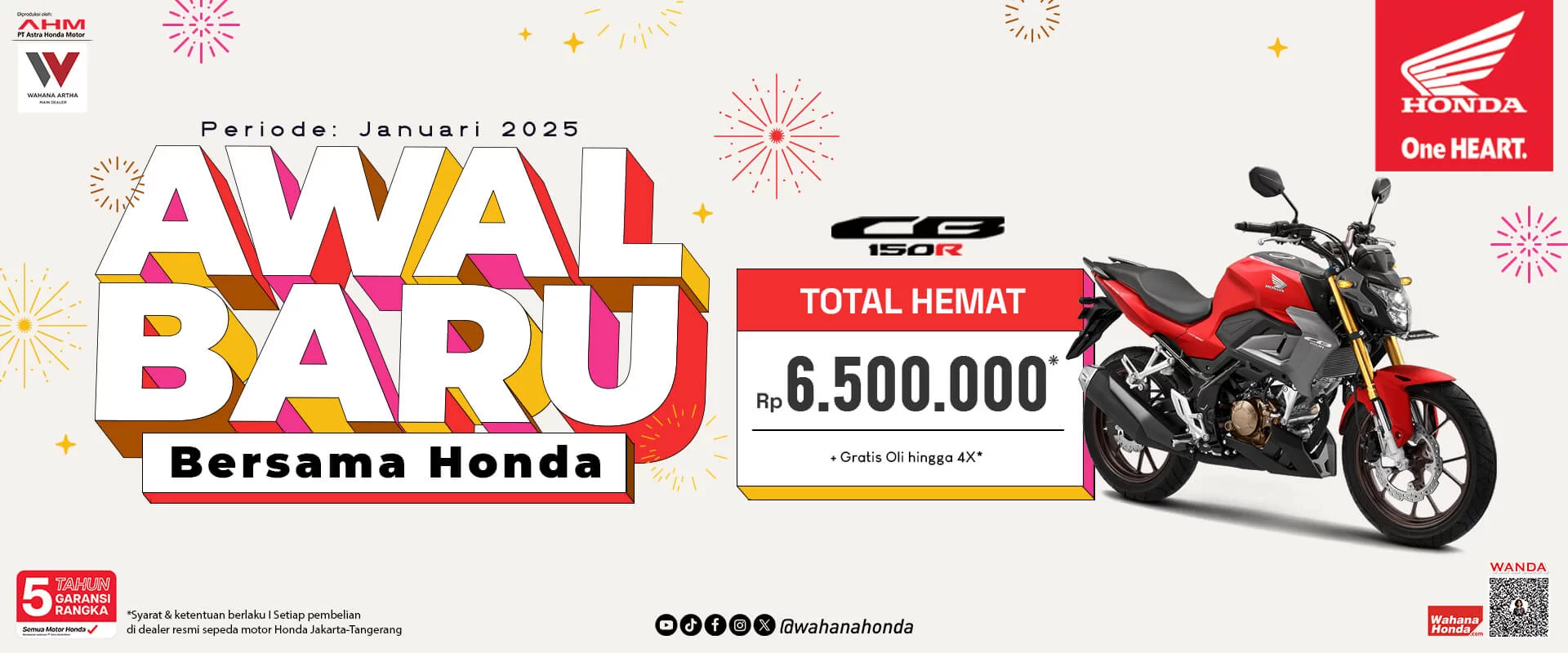 Honda CB150R Periode Januari 2025