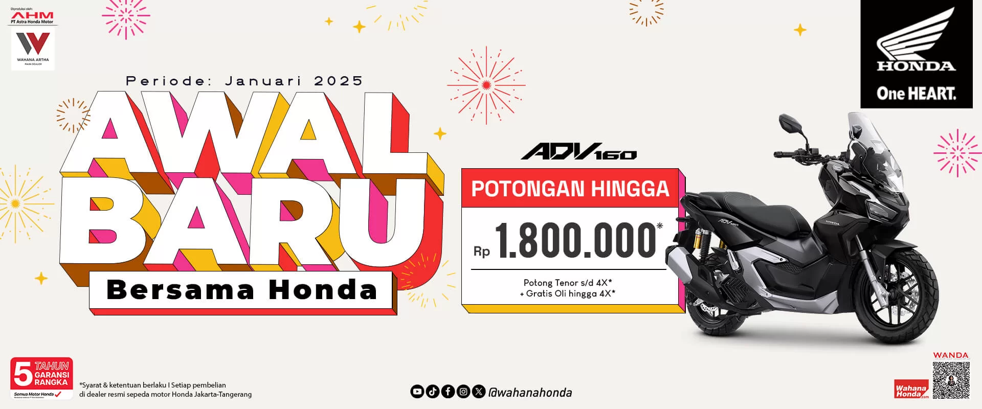 Honda ADV 160 Periode Januari 2025