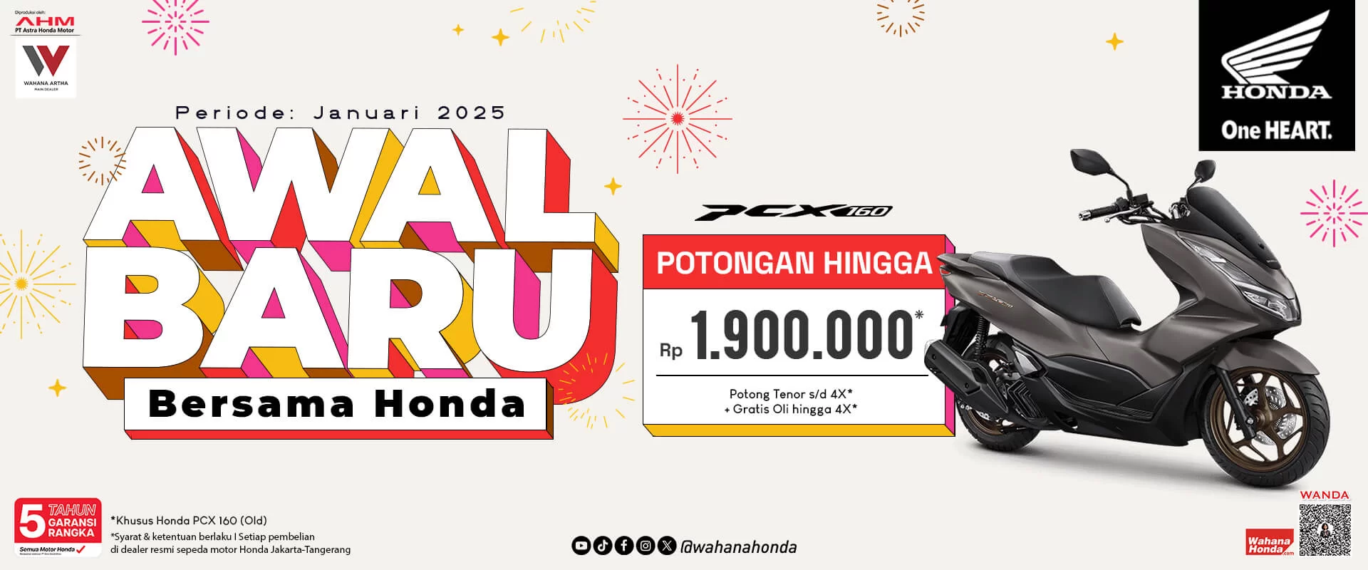 Honda Old PCX 160 Periode Januari 2025