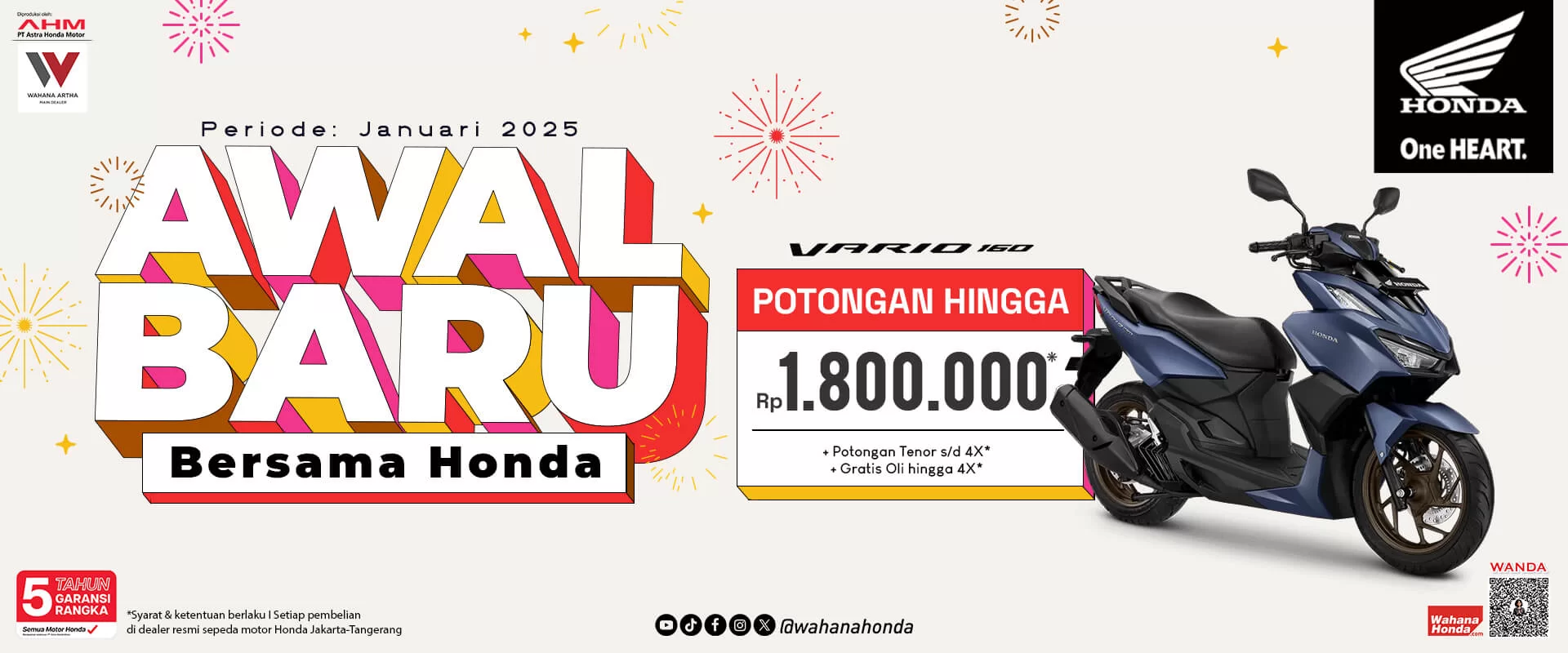 Honda Vario 160 Periode Januari 2025