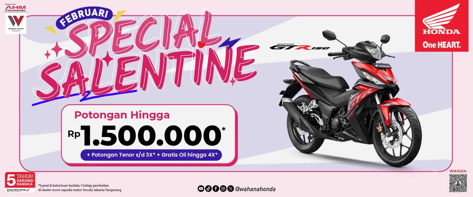 Honda Supra GTR 150 Periode Februari 2025