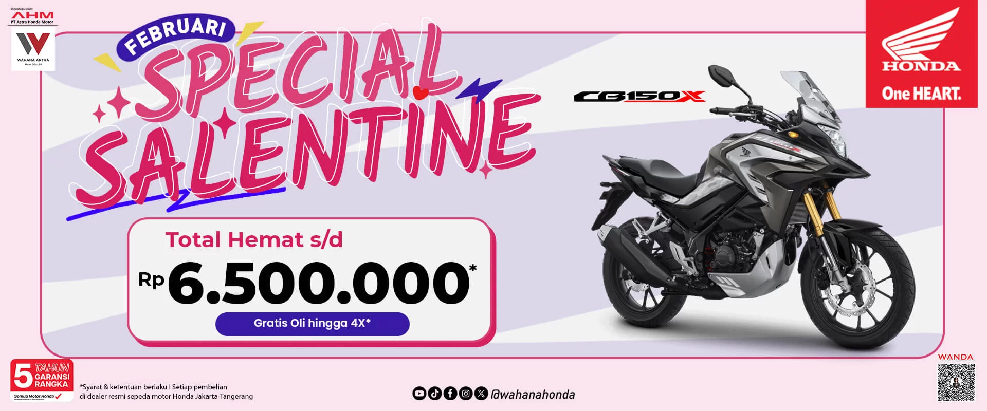 Honda CB150X Periode Februari 2025