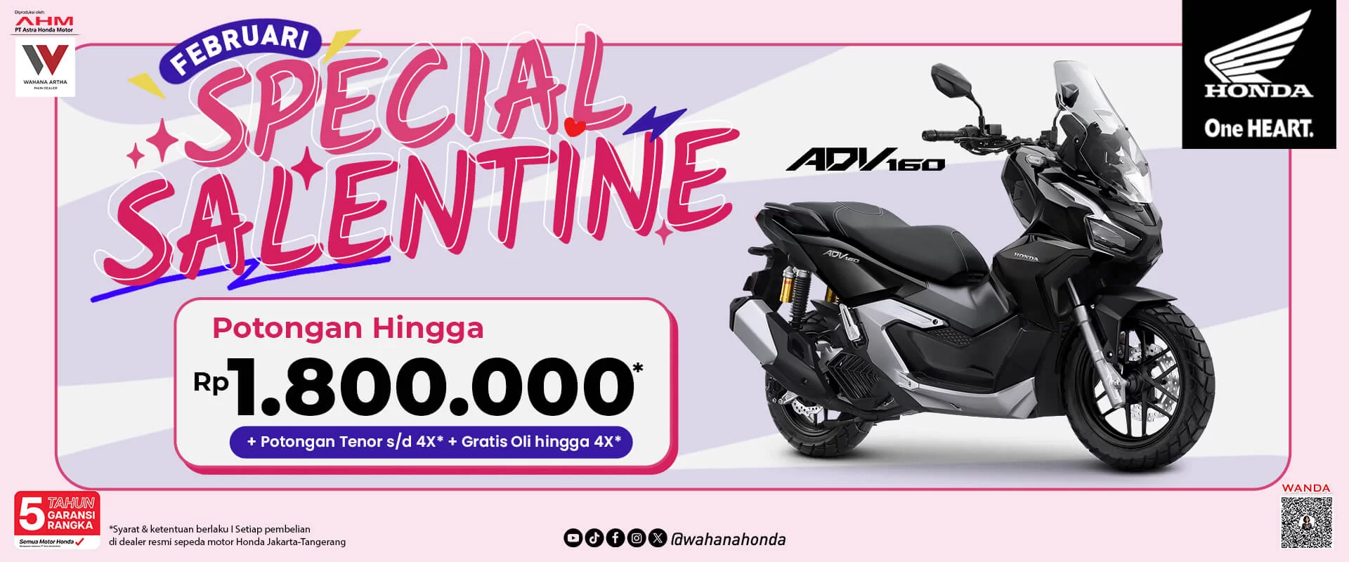 Honda ADV 160 Periode Februari 2025