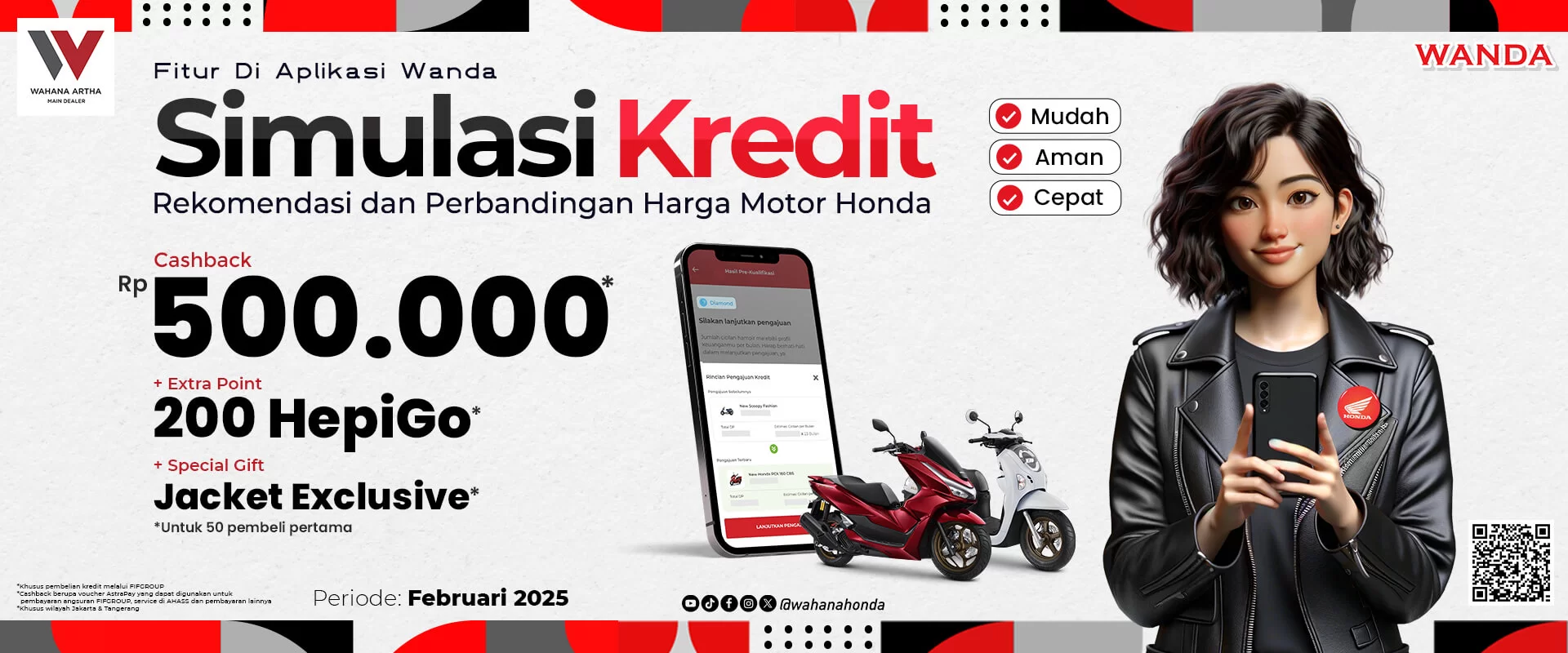 Promo Simulasi Kredit Di Aplikasi WANDA (12 Feb - 31 Mar 2025)